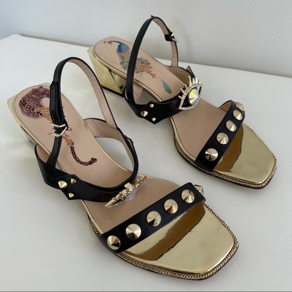 Linea Rosa Sandals Summer studs shoes - Picture 2 of 11
